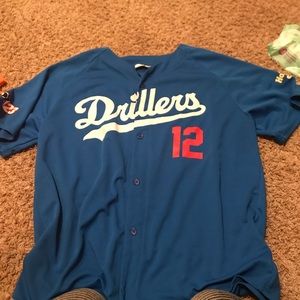 Tulsa Drillers Baseball Jersey #12 Seager